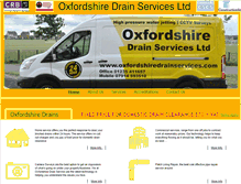 Tablet Screenshot of oxfordshiredrainservices.com